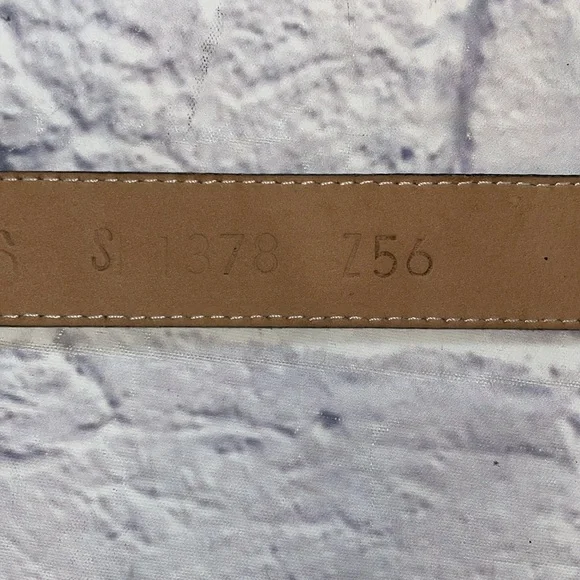 B.B. Simon Cheetah Print Leather Calf Hair Textured Gold Buckle Belt S - Picture 5 of 6